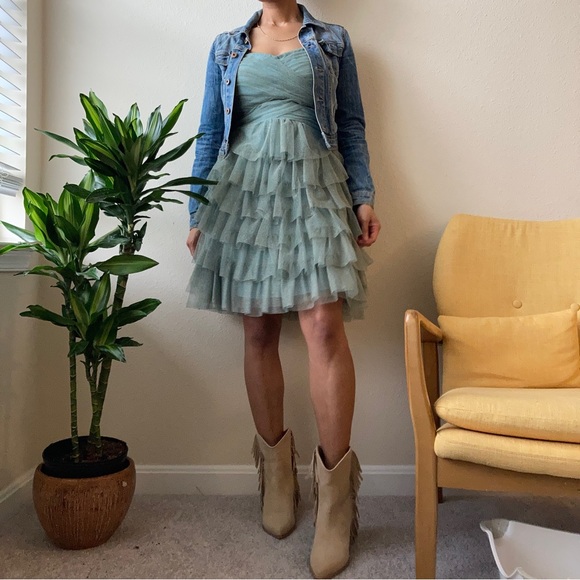 Tulle Ruffle Dress - Picture 7 of 8